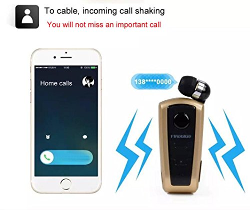 Dzt1968 Original F910 Fineblue Wireless Bluetooth Vibrating Alert Clip  Headset