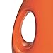 Rachael Ray Solid Glaze Ceramics EVOO Olive Oil Bottle Dispenser with Spout Set, 2 Piece, Orange
