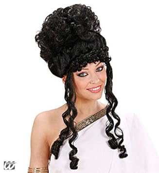Horror Shop Greek Goddess Wig Black Amazon Co Uk Toys Games