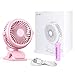 Cambond Baby Stroller Fan Clip - Battery Operated Fan With 3 Adjustable Speeds For Carseat, Travel, Camping - Pink