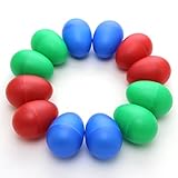 Zicome Set of 12 Plastic Percussion Musical Egg Maracas Egg Shakers