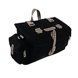 Zimbale Bicycle Waterproof Canvas Saddlebag – 11 Liter Capacity – 11.8 X 7.5 X 7.1 (inch)