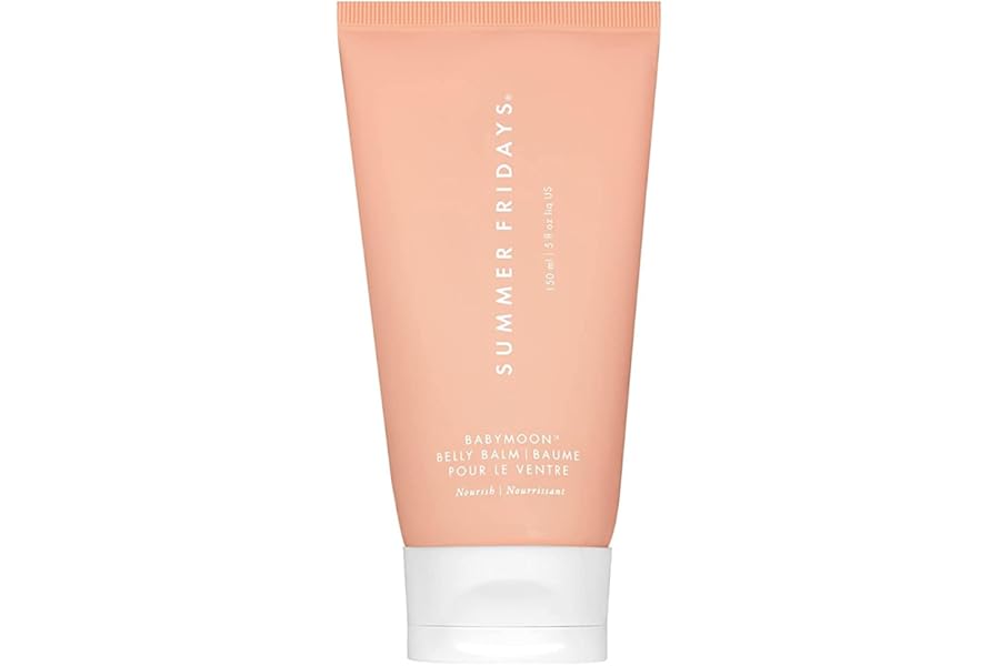 Summer Fridays Babymoon Belly Balm – Nourishing Balm + Body Moisturizer Enriched with Calendula Oil + Vitamin E to Help Reduce the Appearance of Stretch Marks and Dry Skin (5 Fl Oz)