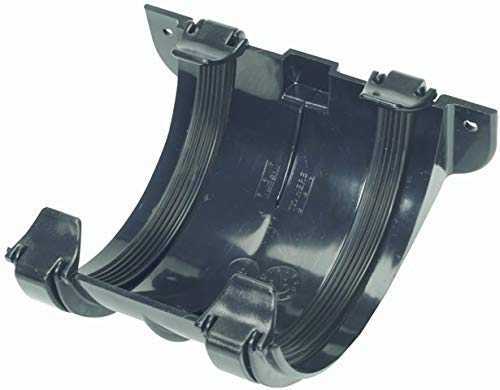 HUNTER R008g GREY Joint/Union bracker for 112mm Half Round guttering
