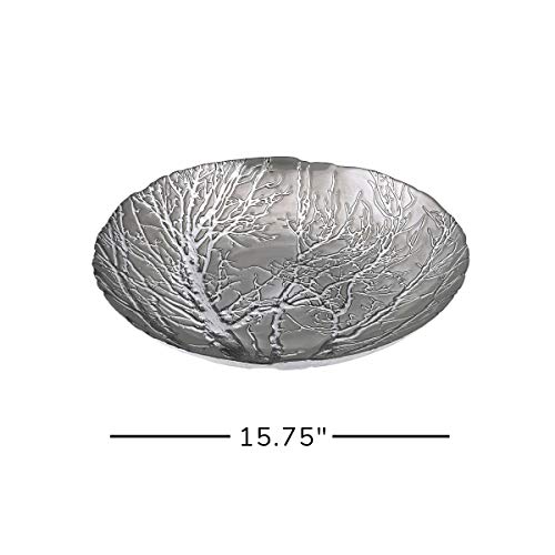 IMAX 83252 Ethereal Tree Bowl - Silver Plated - Thumbnail 2