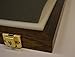 Two Timbers Small Display Case with Walnut Finish Handmade Wood Box with Glass Top, Arrowheads, Knives, Rocks, Pins, Collectibles, Collections, Medals, Military Coins 4h, Memory Box Keepsakes