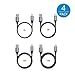 Type C Cable, AXELECT 4PACK(10ft 6ft 3ft 1ft) Nylon Braided USB C to USB A Charging Sync Cable for Samsung Galaxy S8/S8 Plus, LG/G5/G6, HTC 10 and More USB Type C Devices