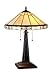 Chloe Lighting CH31315MI16-TL2 Belle Tiffany-Style Mission 2 Light Table Lamp with Shade, 22.6 x 15.9 x 15.9