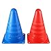 KEVENZ 12-Pack 7 Inch Thicker Multi-Purpose Multi-Color Plastic Traffic Cones