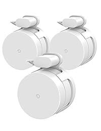 Soporte de pared para Wifi, soporte basstop más sencillo para enrutador de Wifi y Beacons (sin tornillos para mentir), blanco (3 Pack)