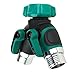 The Seventh 2 Way Garden Water Hose Splitter Y Ball Valve Hose Connector Fits Ourdoor Faucet