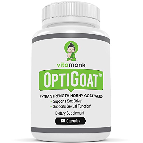 OptiGoatâ„¢ - Top Rated Horny Goat Weed Extract by VitaMonk - Standardized for Icariin - Pure Horny Goat Weed Supplement - Promotes Healthy Sex Drive, Stamina