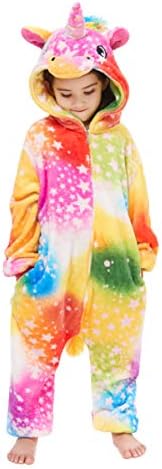 Yutown Kids Unicorn Costume Animal Onesie Pajamas Children Halloween Gift