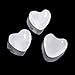 HIC Heart Ice Cube Tray, Candy and Baking Mold, European-Grade Heat-Resistant Silicone, Makes 10 Heart-Shaped Ice Cubes, 1.25-Inch x 1.25-Inch x 1.5-Inch