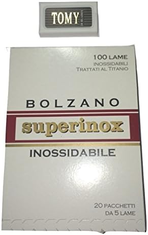 100 Bolzano Super Inox Razor Blades + 10 FREE Personna Tomy - DELIVERY IN 6 TO 16 DAYS