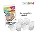 ZenToes 6 Count Gel Toe Separators No Loop Spacer Bunion Corrector Big Toe Straightener (Medium)
