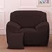Stretch Seat Chair Covers Couch Slipcover Sofa Loveseat Cover 9 Colors/4 Size Available for 1 2 3 4 Four People Sofa + Pillowcase (35