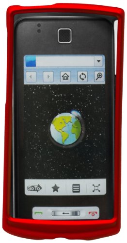 Cellet Red Rubberized Proguard Cases for HTC Pure/Touch Diamond2