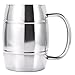 Stainless Steel Beer Mug , Coffee Cup , Tuyounger Double Walled Air Insulated Beer & Beverage Mug,18 oz (1Pack)