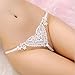 Panties,BeautyVan Fashion Lady Love Shape Lace Heart Briefs Lingerie G-string Thongs Panties (White)