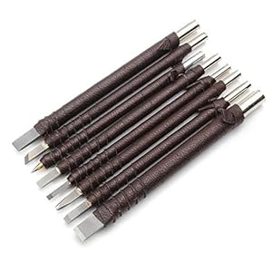 8Pcs Steel Gravers Chisel Stone Seal Craft Wood Carving Engraving – Tools & Home Improvement Hand Tools – 1 x Steel…