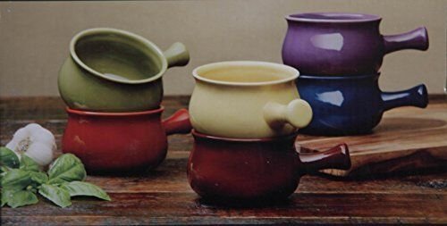 Stonewear Bowls 6 Piece Ceramic Soup Bowl Set, Multicolor