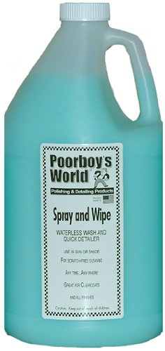 Poorboy's World Spray & Wipe Waterless Wash - 128 oz Refill