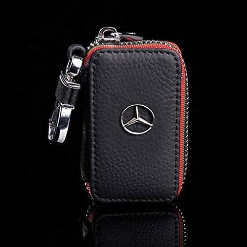 Leather Car Key Holder Case Key Chain Coin Purse Suitable for Mercedes Benz
