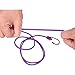Portable Clothesline Rope , YESSHOW Travel Home Stretchable Clothesline Windproof Elastic Hanger Anti-skid Adjustable Laundry Line for Indoor Outdoor Drying Clothes Towels with 12 Clothespins [Purple]