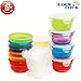 Lock & Lock 24pc Set Plastic Food Storage Mini Bowl 250ml/8 oz Assorted Container Airtight Anti-Spill Proof Technology