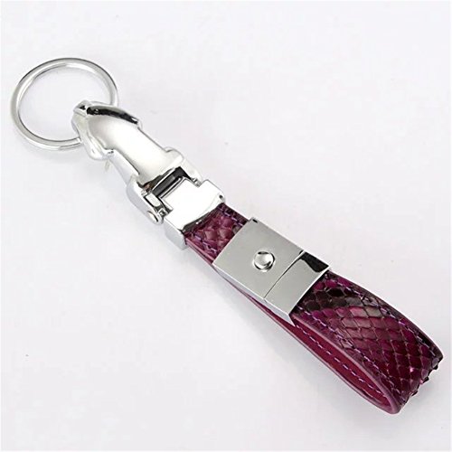 Buy DAYJOY Luxury Genuine Python Leather Car KeyChain with Stainless