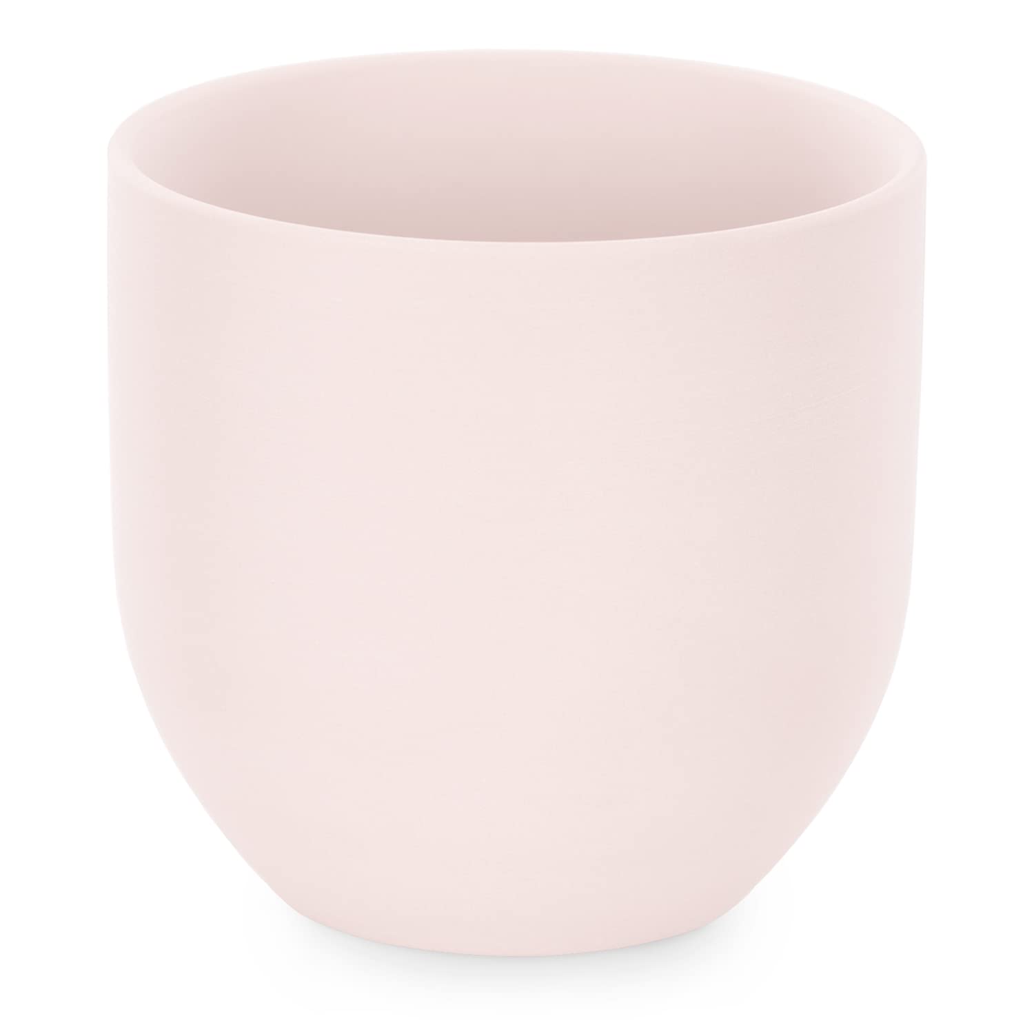 AmeliaHome Flower Pot, Ceramic, Shire Powder Pink, 10x9,5 cm