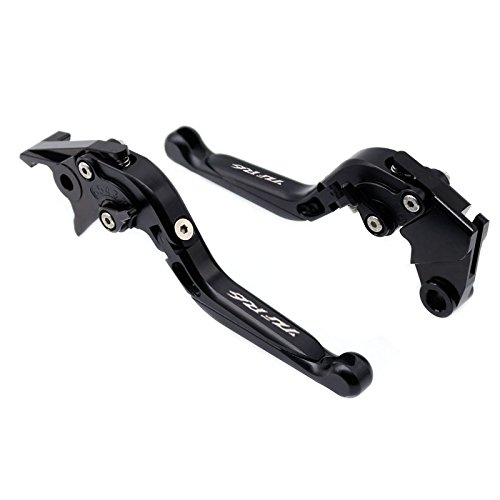 Black Folding Extendable Brake Clutch Levers For YAMAHA YZF R6 2005-2016