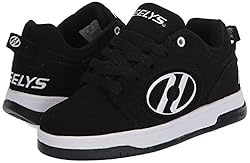 Heelys girls Voyager Tennis Shoe, Black/White, 3