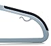 Popular Design Products 50 pc Premium Quality Easy-On Clothes Hangers - Grey with Black Non-Slip Pads - Space Saving Thin Profile - for Shirts, Pants, Blouses, Scarves - Strong Enough for Coats