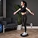 URBNFit Plastic Balance Board - Wooden Wobble Board Trainer for Exercise, Standing Desk and Physical Therapy - Rotational Exercises Provide A Full Body Fitness Workout Focusing On Core, Legs, Back