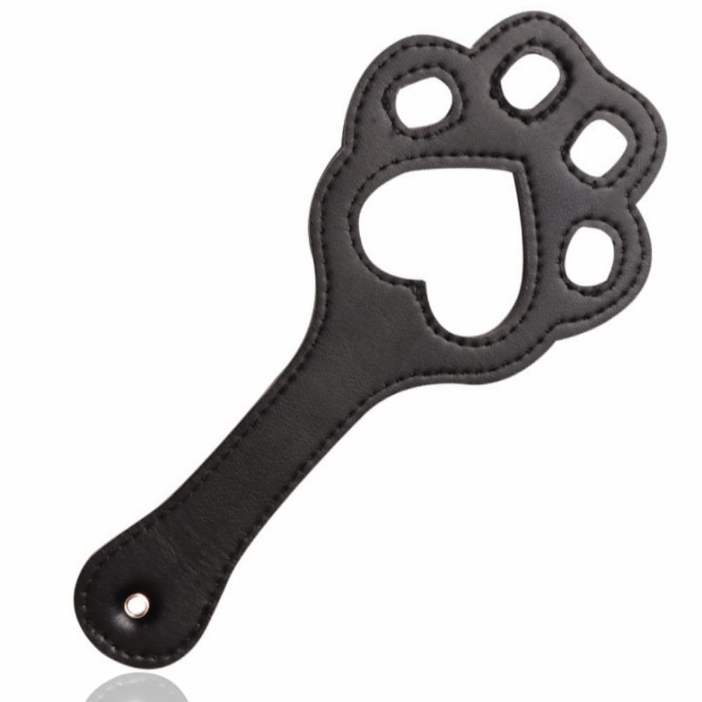 CGJIANG Horse Crop Horse Riding Crop Black Faux Leather Look Whip Equestrian Stick Riding Paddle for Horse Daily Training (Shape 5)