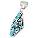Turquoise Necklace 925 Sterling Silver Pendant & 18
