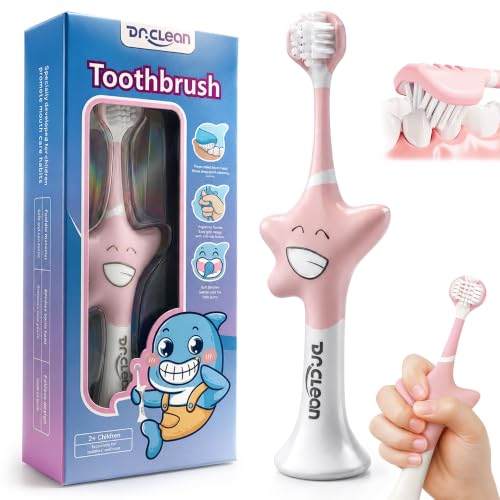 CLEAN DR 3 Sided Toothbrush for Kids Ages