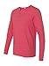 Alternative Men's Eco Mock Twist Henley, Eco Mock Engine Red/Eco Black, Medium