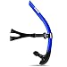 ZIONOR T1 Snorkel Lap Swimming Swimmer Training Diving Snorkeling Comfortable Mouthpiece One-Way Purge Valve for Pool Open Water - Blue