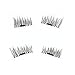 Magnetic Eyelashes by sela beauty , 2 Pair 4 Pieces Fake mink Eyelashes , Reusable Crulety Free