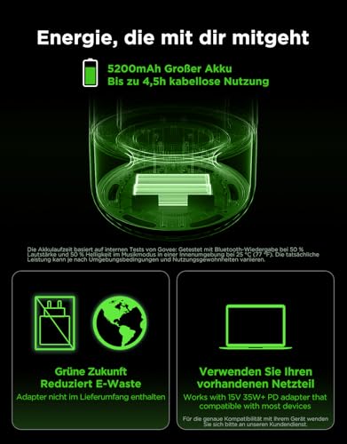 Govee JBL 2 Pro x JBL Table Lamp: Wireless Smart Lamp with Speaker, Light-to-Music Sync, 16 Music Modes and 100+ Scene Modes, Matter Compatible, Customizable