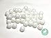 White Silicone Beads for Keychain Making, Necklace, Bracelet Making Kit (15mm, 100pc, White) - Jewelry Making Kit - Silicone Beads
