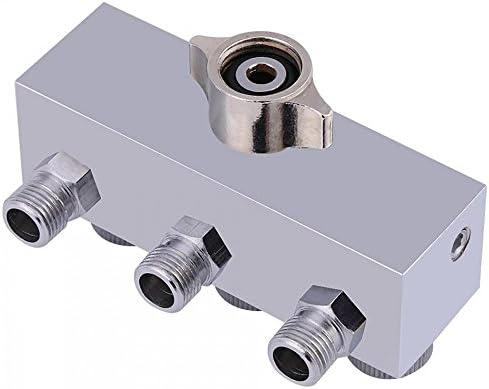 ABEST Brand-Paint Spray Gun Airbrush Air Hose Splitter aerografo Accessories with 1/4" BSP Female Inlet +1/8" BSP Male Air Outlet