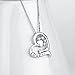 YFN Dog Paw and Bone 925 Sterling Silver Women Fashion Pendant Necklace 18