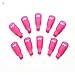 10PC Plastic Nail Art Soak Off Cap Clip UV Gel Polish Remover Wrap (A)