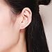 BAMOER 925 Sterling Silver Clip on Earrings Olive Leaves Crawler Earrings Climber Ears for Women Teen Girls Fashion Earrings