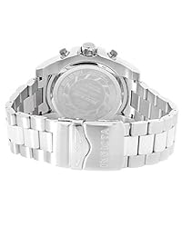 Invicta de los hombres 'tornillo acero inoxidable de cuarzo reloj Casual, color: plateado (modelo: 25512)