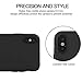 MYRIANN ZY699 Dual Layer Textured Ultra Slim Shock Absorbent PC 360 Full-Body Drop Resistant Protection with Tempered Glass Screen Protector for iPhone X - Black